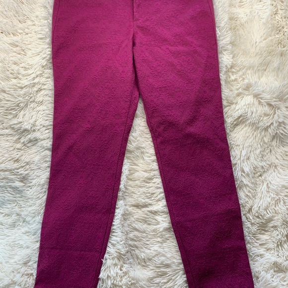 Old navy pixie pant magenta jacquard (RARE) - Picture 5 of 6
